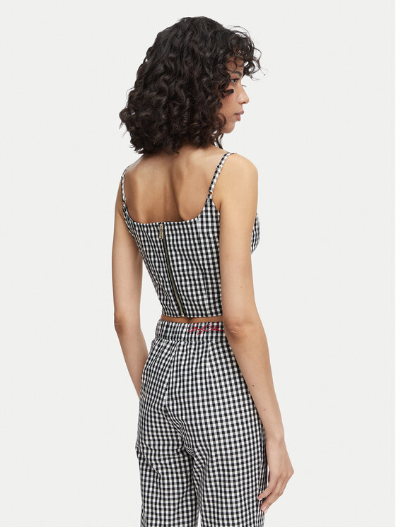 Guess Guess Топ W6YH94 W4487 Чорний Slim Fit