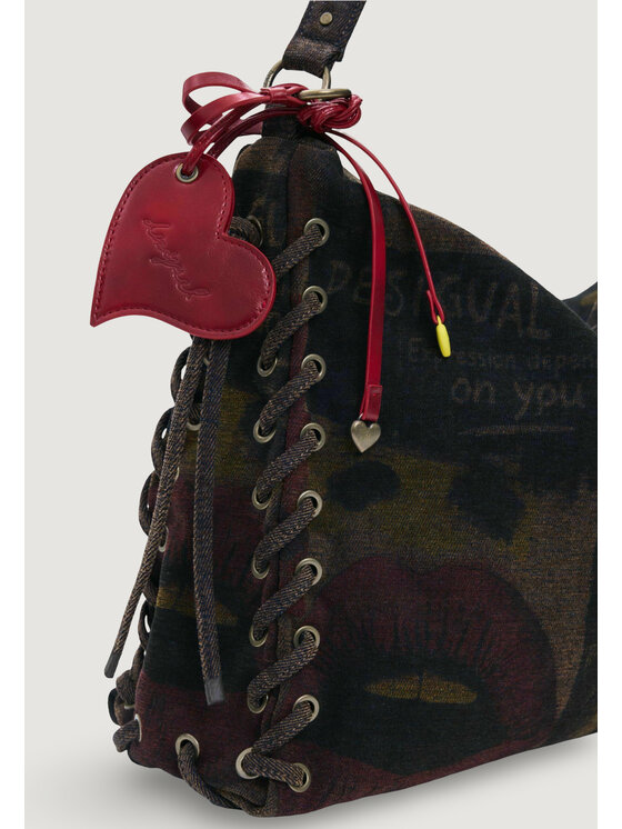 Desigual Desigual Torebka BAG_GRAFFIATTO LEIR Bordowy