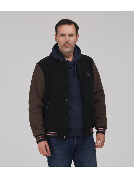 Lee Cooper Lee Cooper Kurtka przejściowa BOMBER Brązowy ciemny Regular Fit