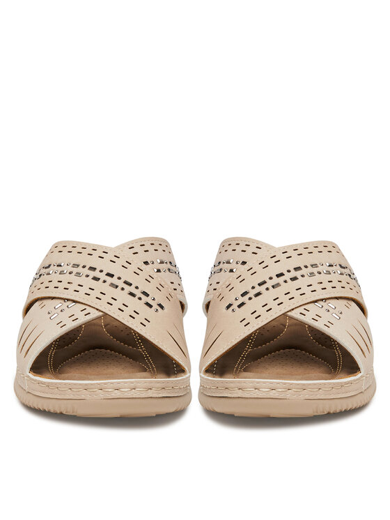 Clara Barson Clara Barson Pantoletten WYL05010-08 Beige