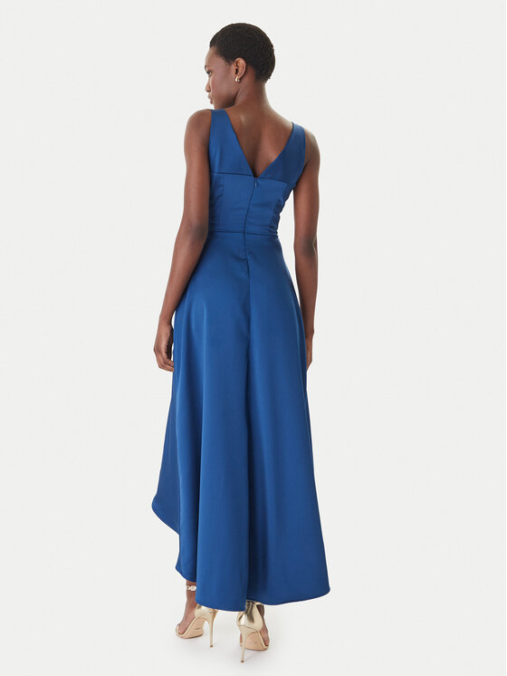 Rinascimento Rinascimento Kokteilinė suknelė CFC0127853003 Mėlyna Slim Fit