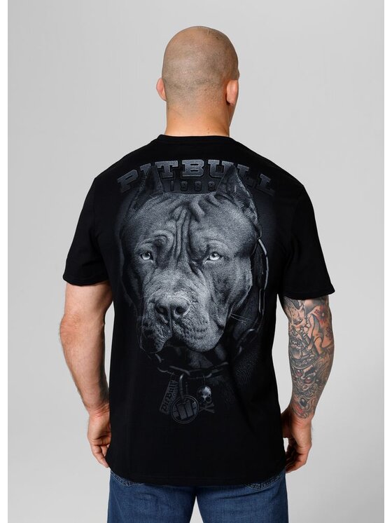 PITBULL PITBULL T-Shirt Koszulka Born in 1989 L Czarny Regular Fit