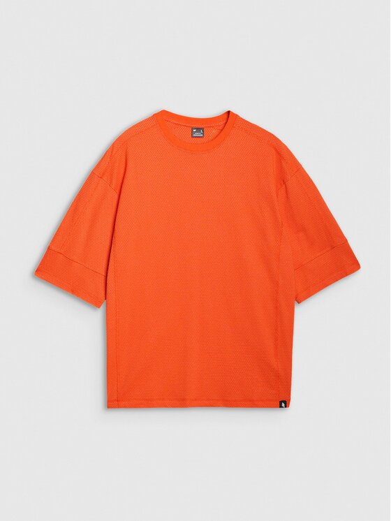 4F 4F T-Shirt 4FRSS25TTSHM2653-70S Oranžová Oversize