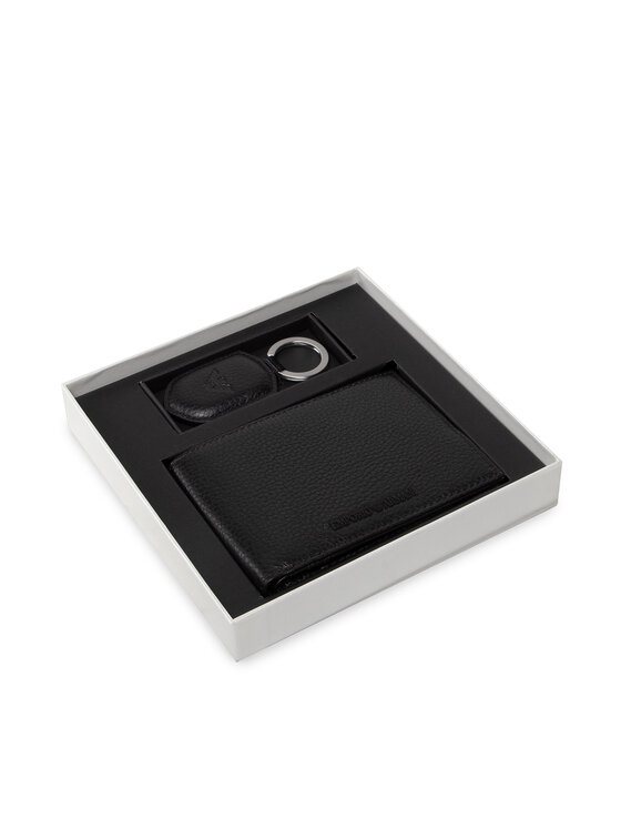 Emporio Armani Set portofel și breloc Y4R222 Y068E 80001 Negru
