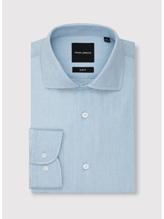 Pako Lorente Pako Lorente Koszula P25WF-1X-015 Niebieski Slim Fit