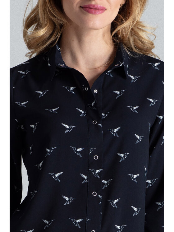 FIGL FIGLFIGL Camicia M284 Blu scuro Regular Fit