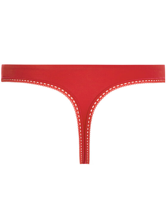 Calvin Klein Underwear Calvin Klein Underwear Kalhotky string Thong 000QF4480E Červená