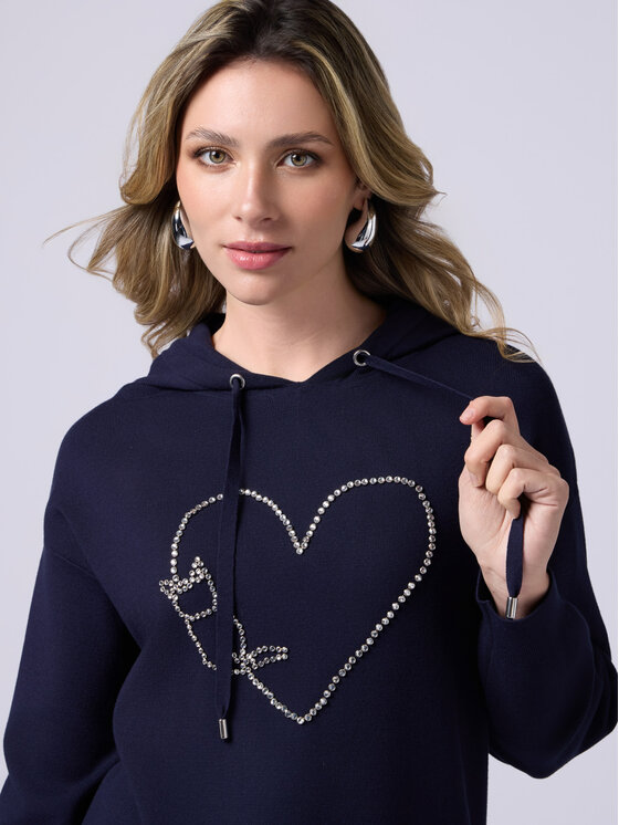 Oltre Oltre Cardigan M083J004809N034 Blu Regular Fit