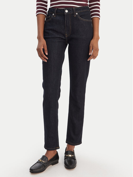 Tommy Hilfiger Tommy Hilfiger Jeans hlače WW0WW47685 Mornarsko modra Slim Fit