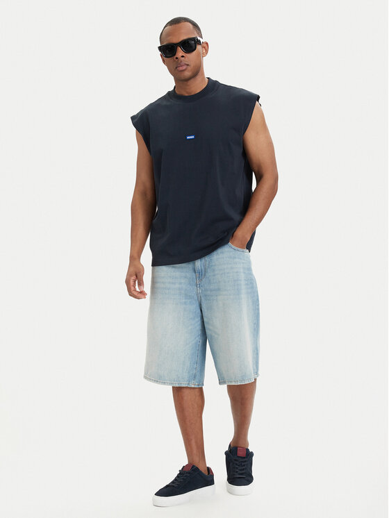 HUGO HUGO Tank top Navertz 50509773 Modrá Regular Fit