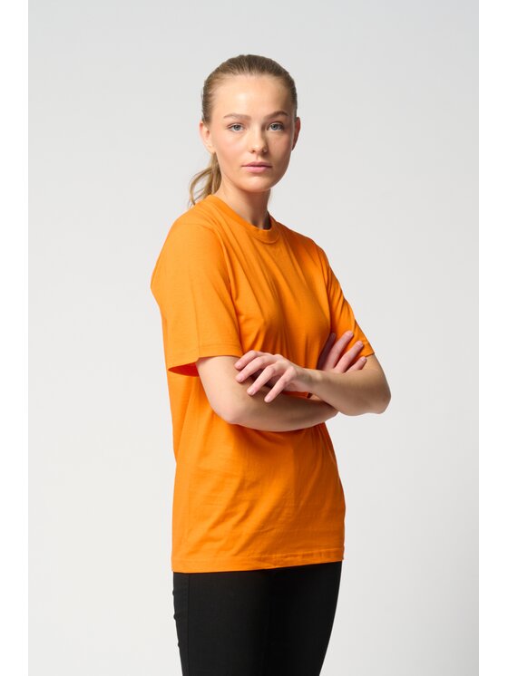TeeShoppen TeeShoppen T-Shirt 'Oversized Collection' Pomarańczowy Oversize