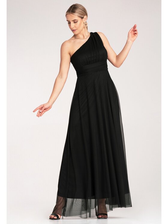 FIGL FIGL Abito da sera M1172 Nero Flared Fit