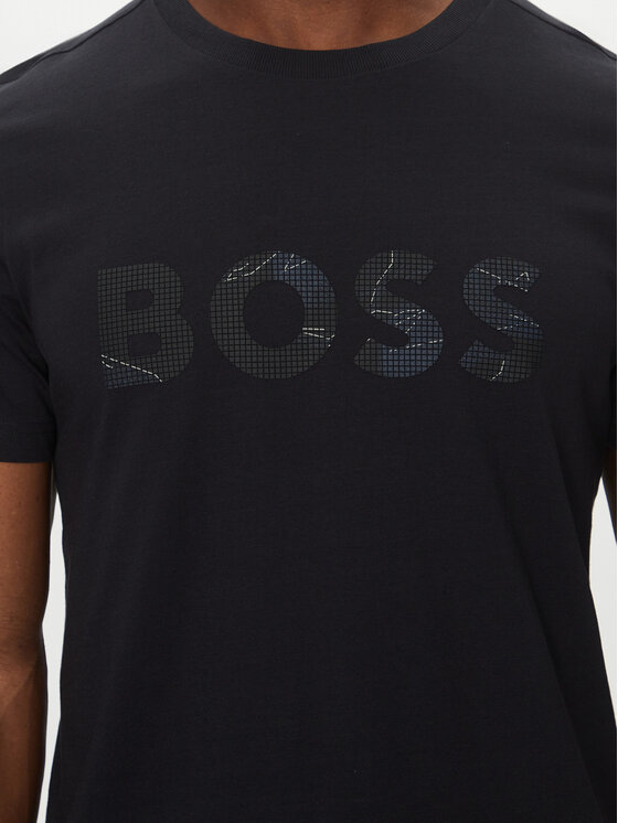 BOSS BOSS T-shirt Glamping 50537834 Tamnoplava Regular Fit