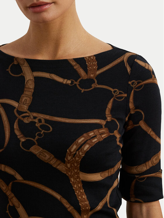 LAUREN RALPH LAUREN LAUREN RALPH LAUREN Bluzka 200971107001 Czarny Slim Fit