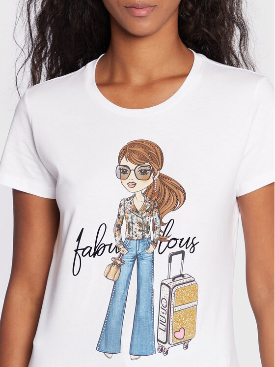 T-shirt WF2534 JS923 Bianco Regular Fit