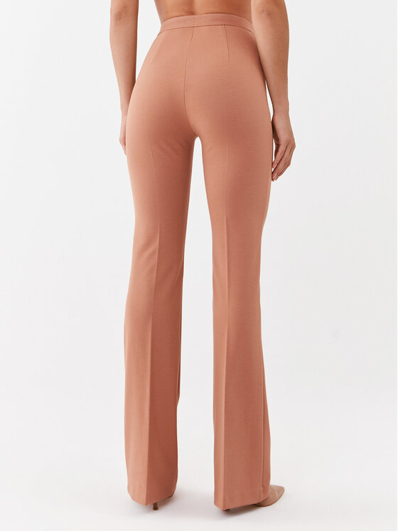 PINKO Pinko Hlače iz tkanine Hulka Pantalone 100054 A15M Rjava Regular Fit