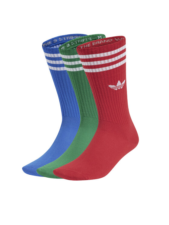 Set de 3 perechi de șosete medii unisex adidas High Crew JJ1985 Colorat