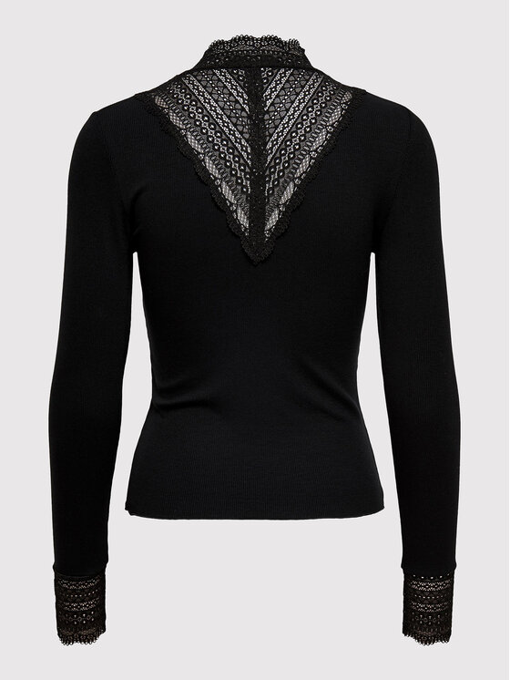ONLY ONLY Bluzka Tilde 15207788 Czarny Regular Fit