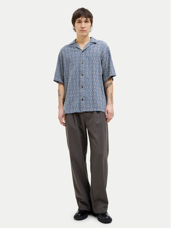 Jack & Jones Jack & Jones Ing Bluvincent 12273289 Kék Relaxed Fit