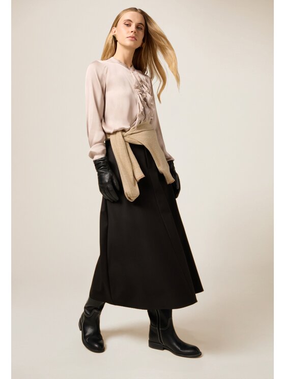 Oltre Oltre Gonna midi 1012J100316N033 Nero A-Line Fit