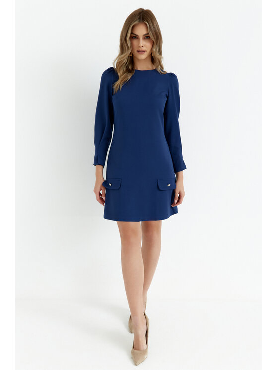 Makover Makover Sukienka wieczorowa K148 Granatowy Ladies Fit