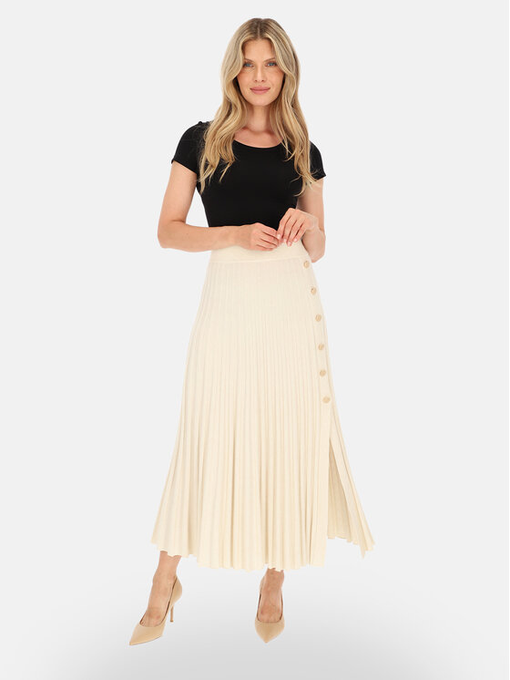 L’AF L’AF Spódnica maxi Aura Kremowy Regular Fit