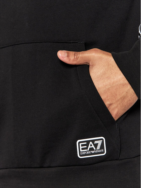 EA7 Emporio Armani EA7 Emporio Armani Mikina 3LPM55 PJEQZ 0200 Černá Regular Fit