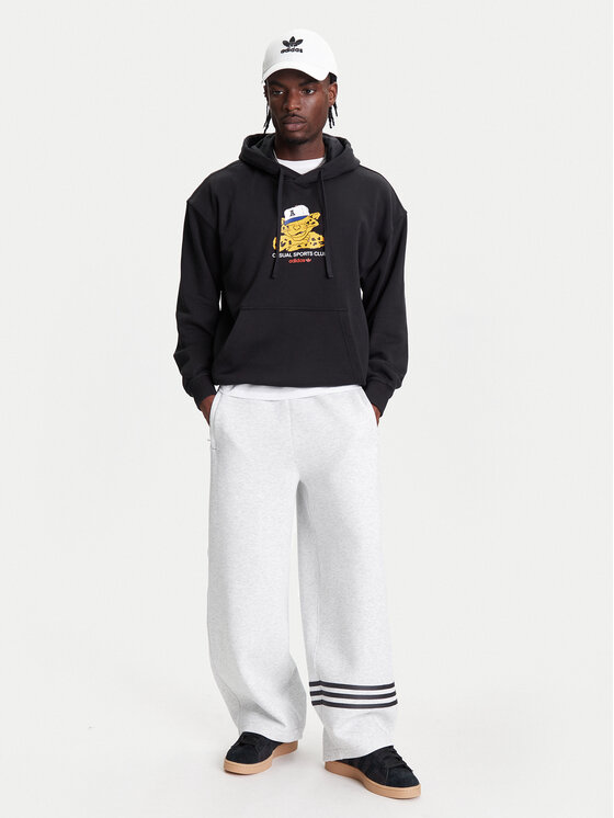 adidas adidas Felpa Wabash JW0166 Nero Loose Fit