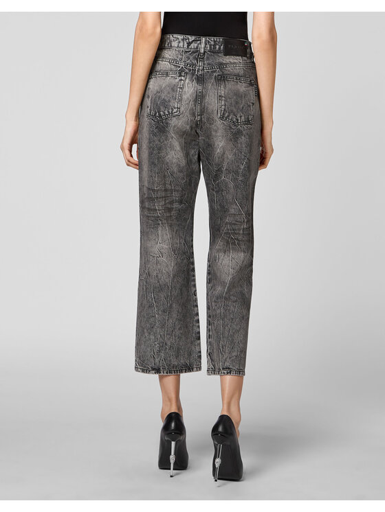 PHILIPP PLEIN PHILIPP PLEIN Džínsy 1373 Sivá Loose Fit