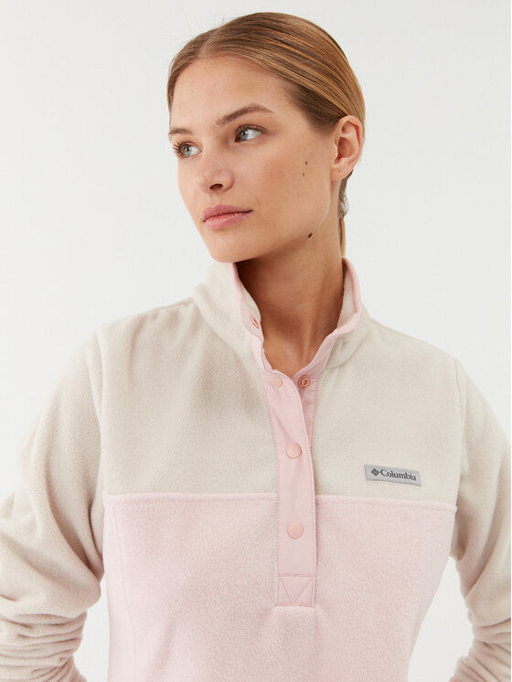 Forro Polar Columbia Benton Springs Printed Half Snap Para Mujer - Estampado, Cierre Frontal Con Botones A Presión, Ribete En Puños Y Cuello