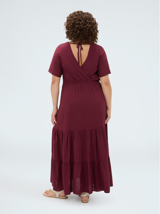 Fiorella Rubino Fiorella Rubino Abito da sera 7026T001877N036 Bordeaux A-Line Fit