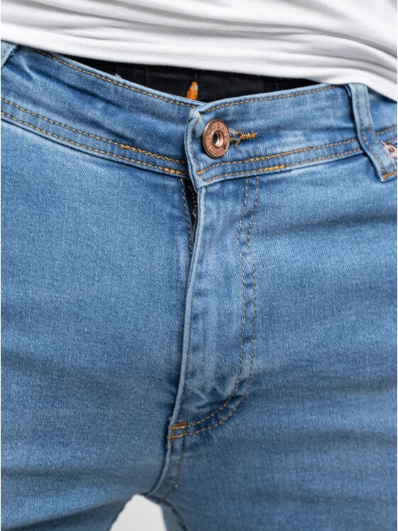 Croll Croll Jeansy Spodnie Jeansowe Croll Basic Mustache Slim 6356 Jasno Niebieskie 36 Niebieski Slim Fit