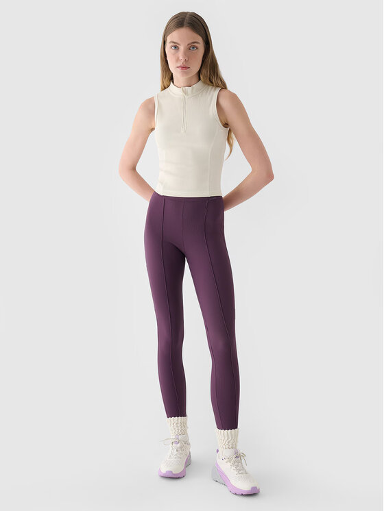 4F 4F Top 4FRAW24TSLEF182-11S Biały Slim Fit