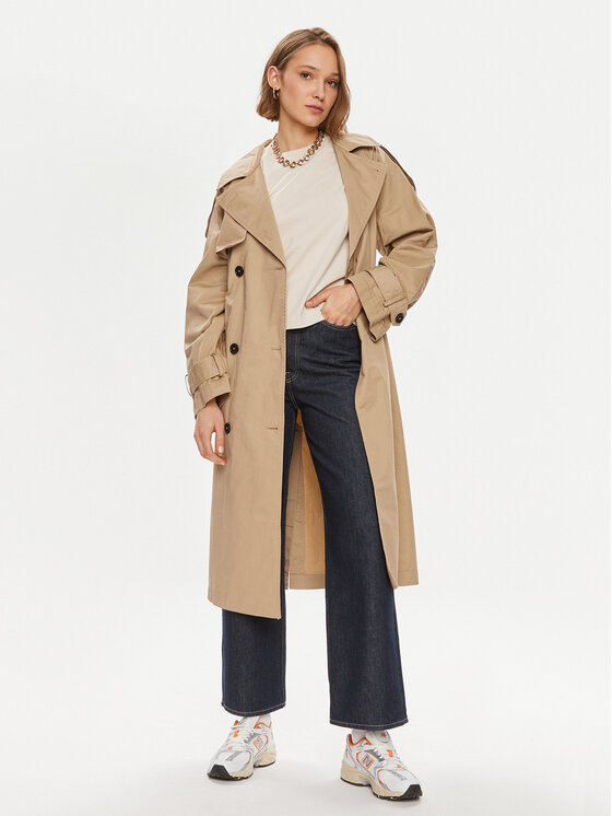 Gina Tricot Gina Tricot Tenchcoat 21984 Beige Regular Fit
