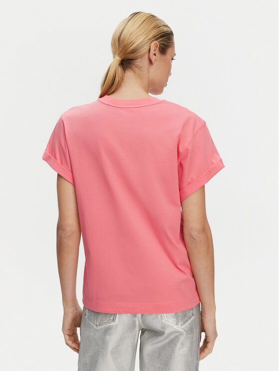 PINKO PINKO Tricou 104605 A2D1 N55 Roz Regular Fit