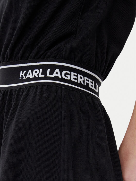 KARL LAGERFELD KARL LAGERFELD Každodenné šaty A2W13038 Čierna Regular Fit