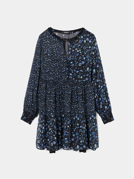 Desigual Desigual Vasarinė suknelė Doque 24SWVW20 Tamsiai mėlyna Relaxed Fit