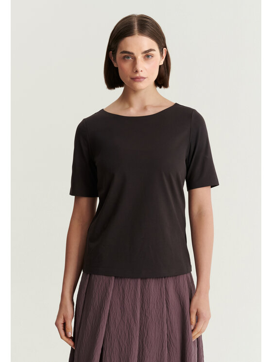 TATUUM TATUUM Bluzka MIKAJO Brązowy Classic Fit