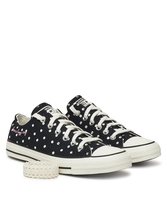 Converse Converse Plátěnky Chuck Taylor All Star Polka Dots A12570C Černá