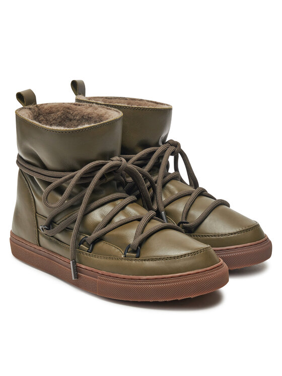 Inuikii Inuikii Čizme za snijeg Full Leather 55102-087 Zelena