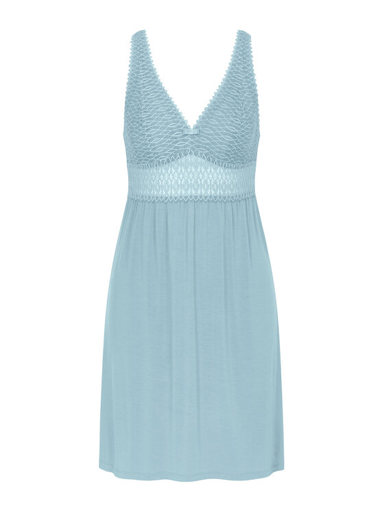 Triumph Triumph Nočná košeľa Aura Spotlight 10218288 Modrá Regular Fit