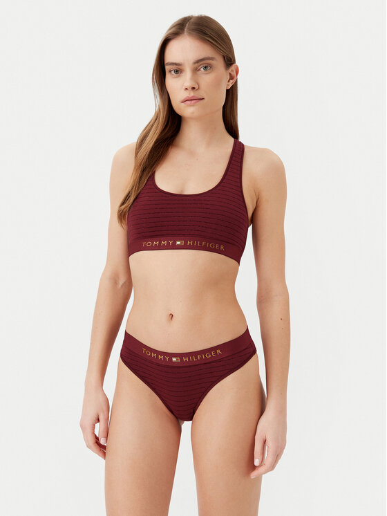 Tommy Hilfiger Tommy Hilfiger Klasične spodnje hlačke UW0UW05588 Bordo rdeča Regular Fit