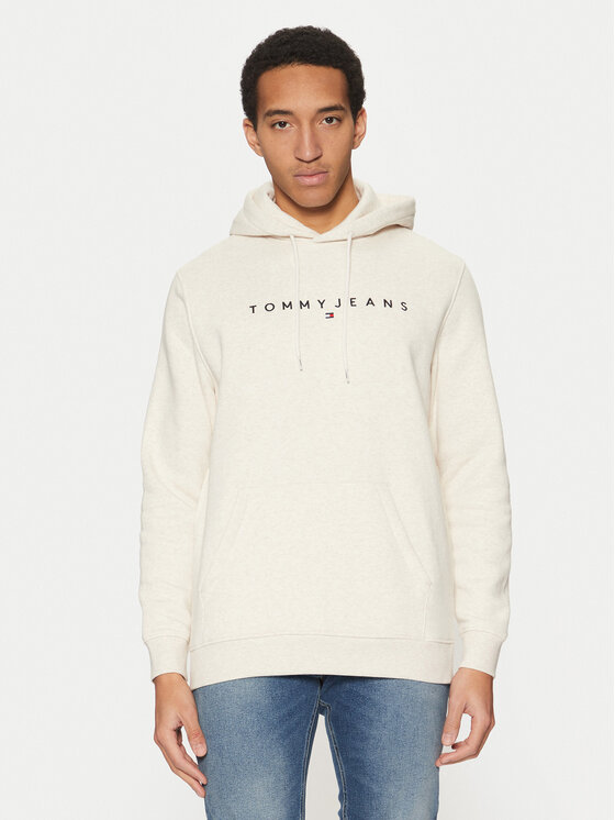 Tommy Jeans Mikina DM0DM20746 Béžová Regular Fit