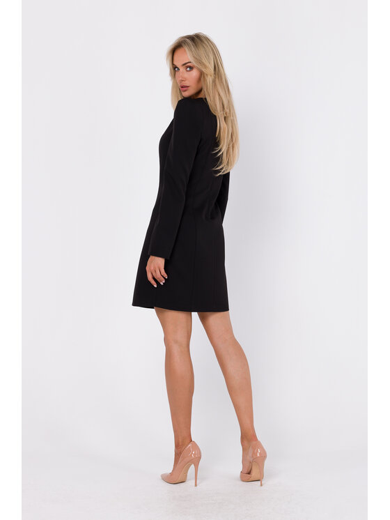 Made of Emotion Made of Emotion Sukienka koktajlowa M755 Czarny Modern Fit