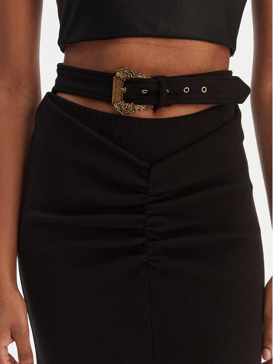 Versace Jeans Couture Versace Jeans Couture Gonna maxi 80HAE870 J0198 Nero Slim Fit