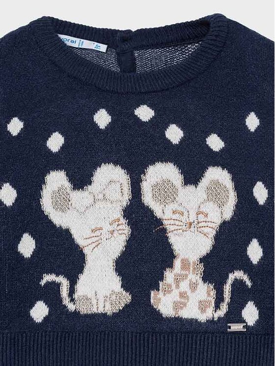 Completo pullover e pantaloni di tessuto 2720 Blu