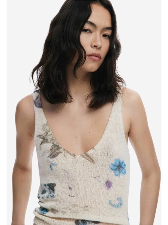 Desigual Desigual Ζακέτα JERS_ESTOCOLMO Λευκό Regular Fit