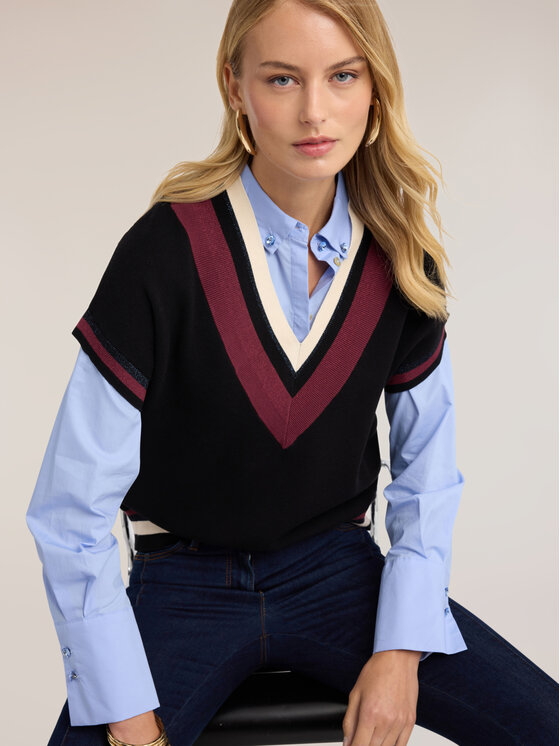 Motivi Motivi Maglione M362W004067N0Z3 Nero Over Fit