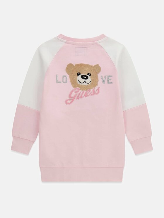 Guess Kids Guess Kids Sukienka codzienna 183613 Różowy Classic Fit