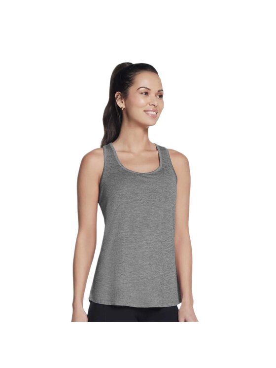 Skechers Skechers Tank top WTT185-CHA Szary Regular Fit